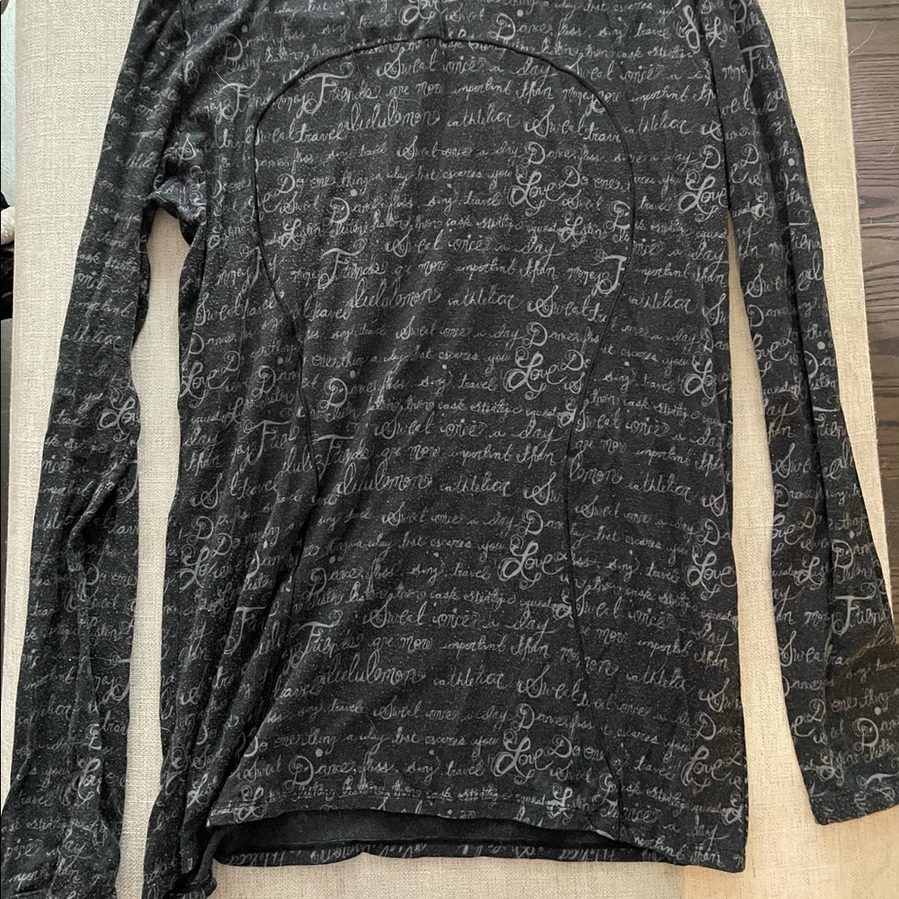 lululemon athletica Black Long Sleeve Tee